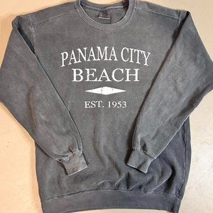 Panama City Beach Grey Sweatshirt Size Medium